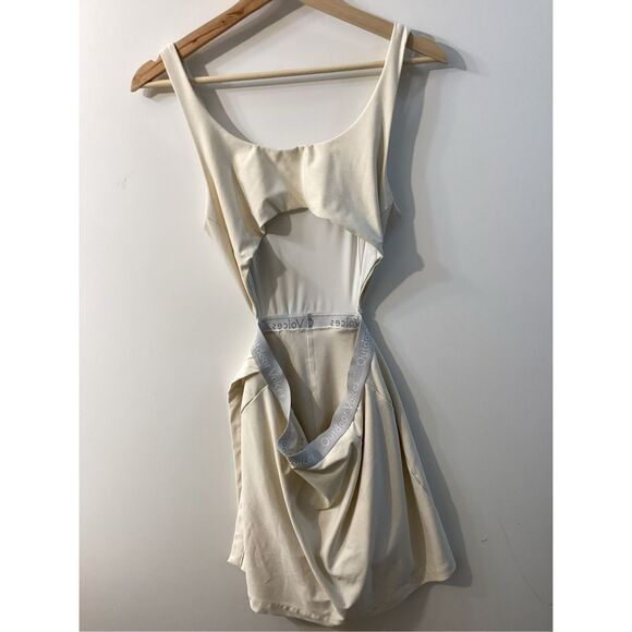 Outdoor Voices White Court Dress‎ Cutout Back Athletic Tennis Skort Dress Size M - Picture 13 of 14